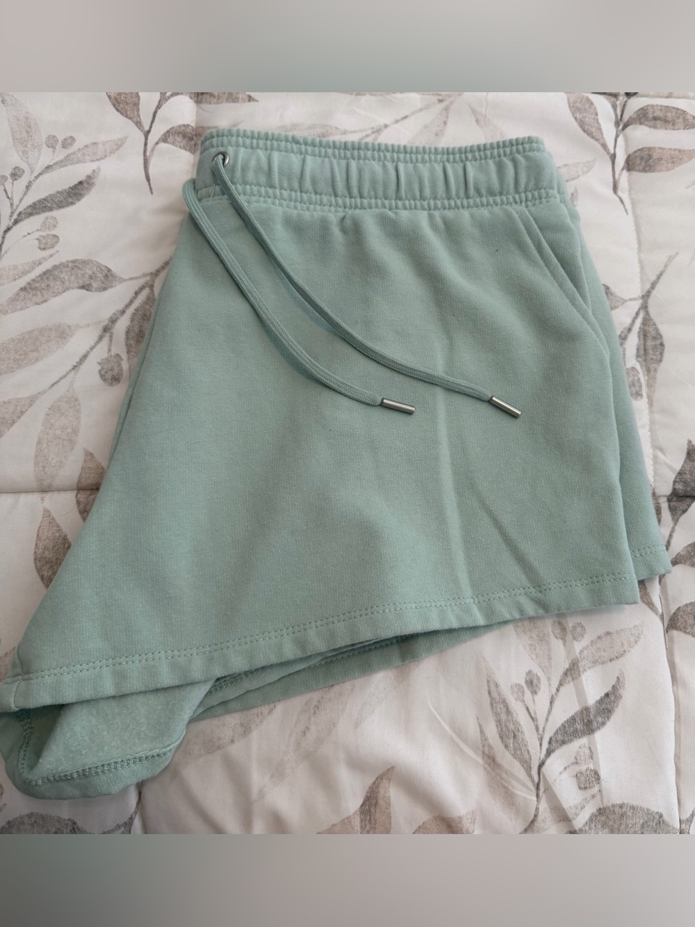 Auden Mint Green Asymmetrical Drawstring Skort